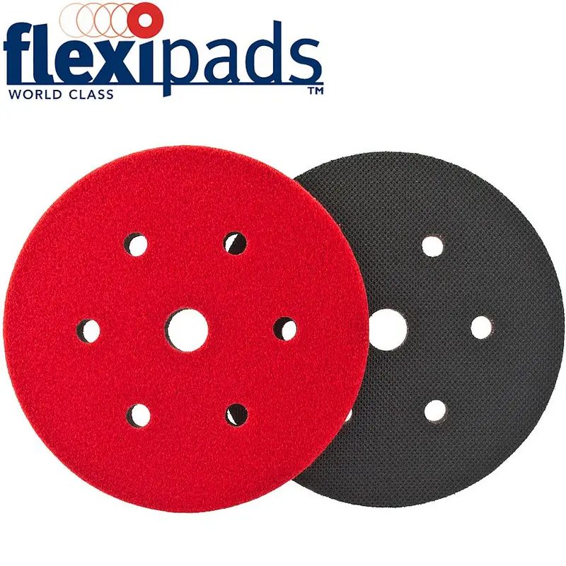 Flexipads 6-Hole Interface Cushion Pad – 150Mm, Hook-And-Loop 1