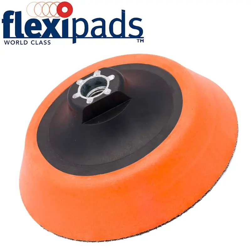 Flexipads Ultra-Soft Hook-And-Loop Rotary Pad – 125Mm, M14 Thread 1