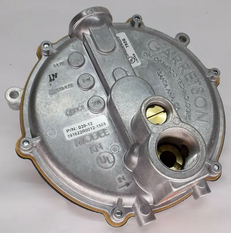 Garretson Model Kn Low-Psi Propane Regulator For Generators (Onan, Generac, Kohler) 1