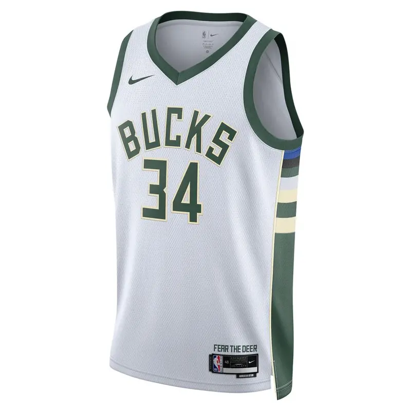 Giannis Antetokounmpo Milwaukee Bucks 2022–23 Association Edition Nike Swingman Jersey For Men 1
