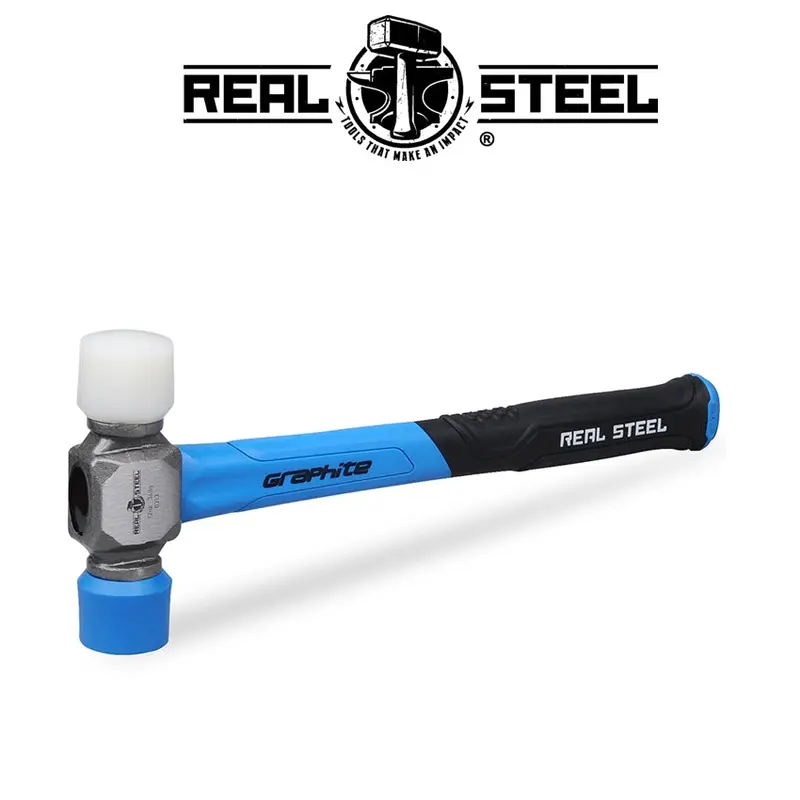 Graphite-Handle Real Steel Mallet – 350G (12Oz), Dual-Head Construction 1