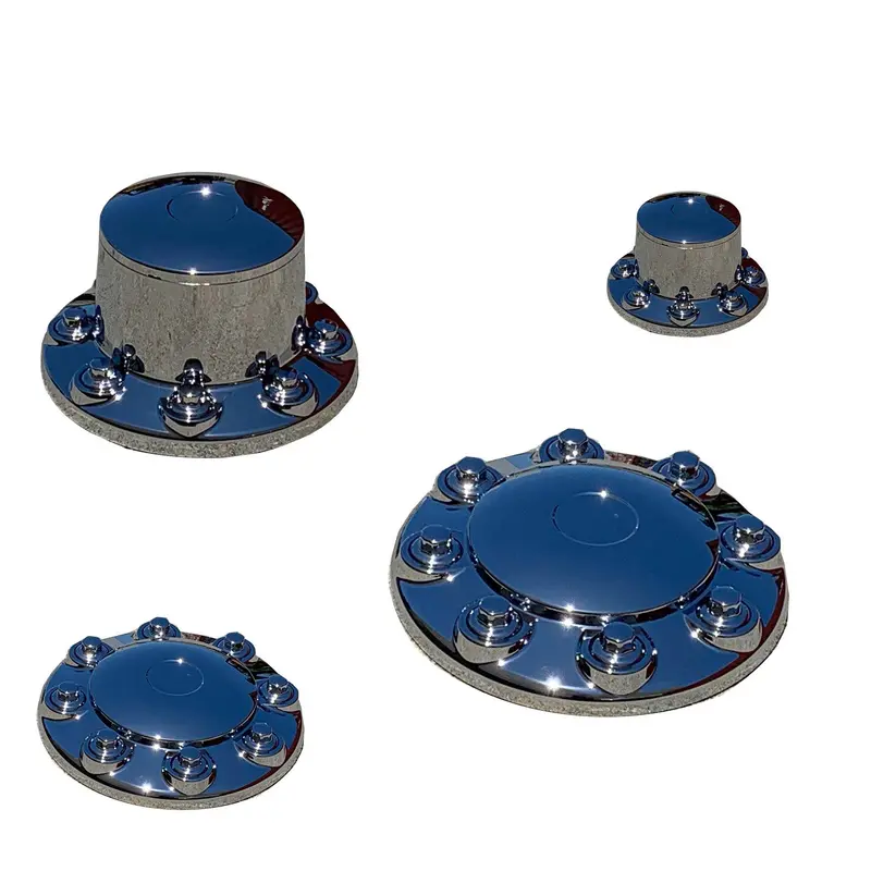 Heavy-Duty 8-Lug Abs Front Hub Cover — 275Mm Bc, 22Mm Stud, Compatible With Ford F-650, Ihc 4300, Chevy/Gmc Kodiak & Topkick 1