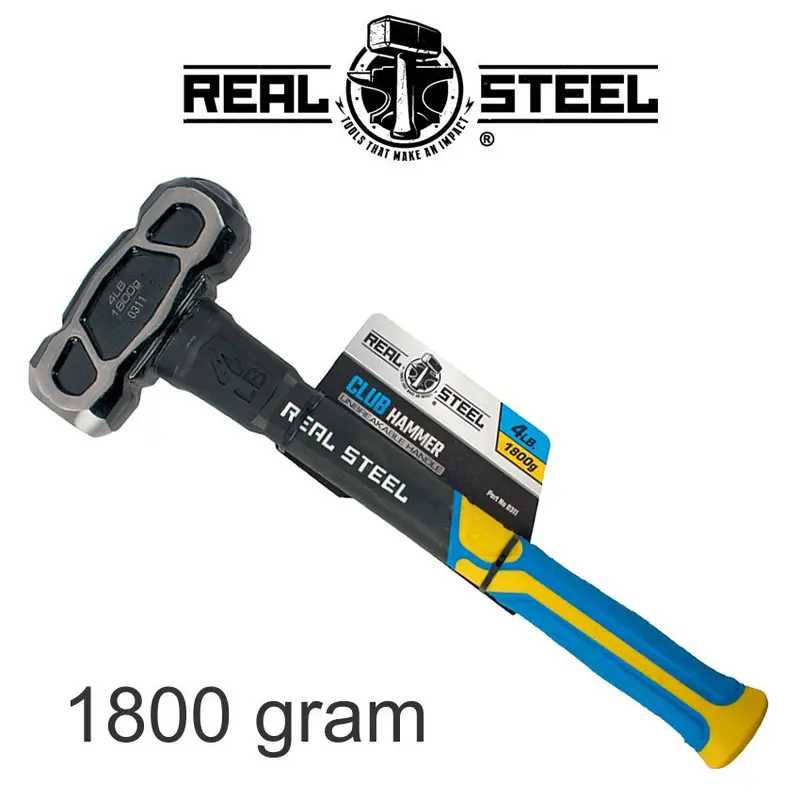 Heavy-Duty Real Steel Hammer Club – 1.8Kg (4Lb) Featuring Graphite Handle 1