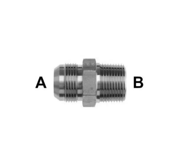 Heavy-Duty Steel Jic-To-Npt Hydraulic Fitting For Propane, Natural Gas, And High-Pressure Air (5000 Psi) 1