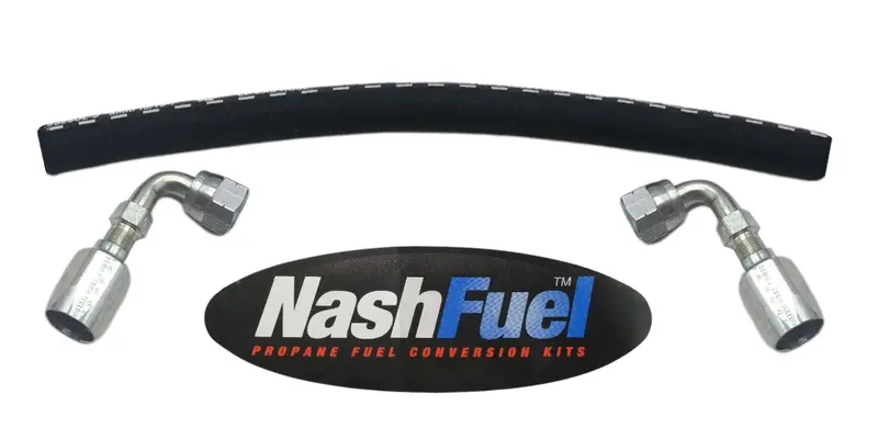 High-Pressure #6 Propane/Lpg Hose With 90° Sae Flare Elbow – 3/8" Female To 5/16" Screw-On Fitting 1