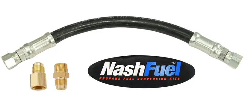 High-Pressure Propane Crimped Hose: 1/2" Npt Male To 1/2" Fpt Female (350 Psi) 1