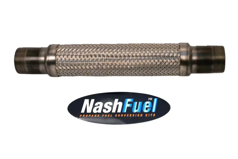 High-Pressure Stainless-Braided Flexline Hose For Liquid/Vapor Propane — Npt Threaded Ends 1