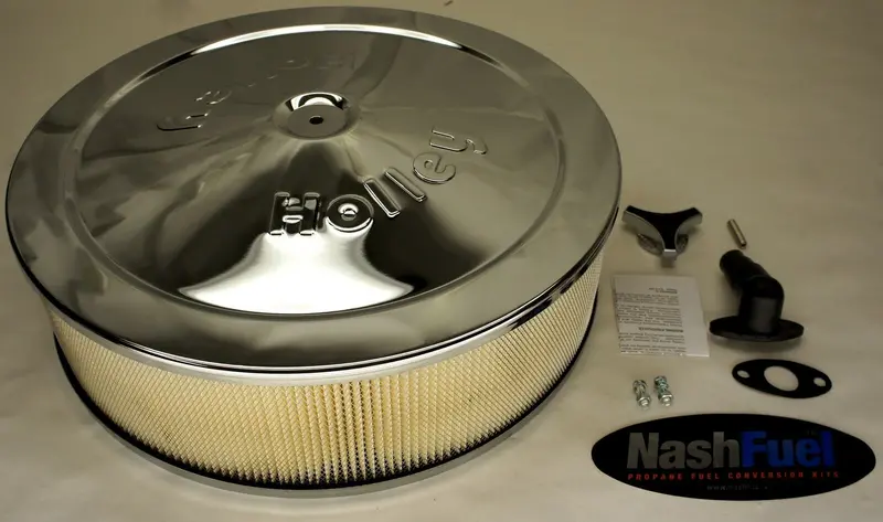 Holley 14" Chrome Air Filter Cleaner For Impco Ct425 Carburetors – 5-1/8 Cfm High-Performance 1