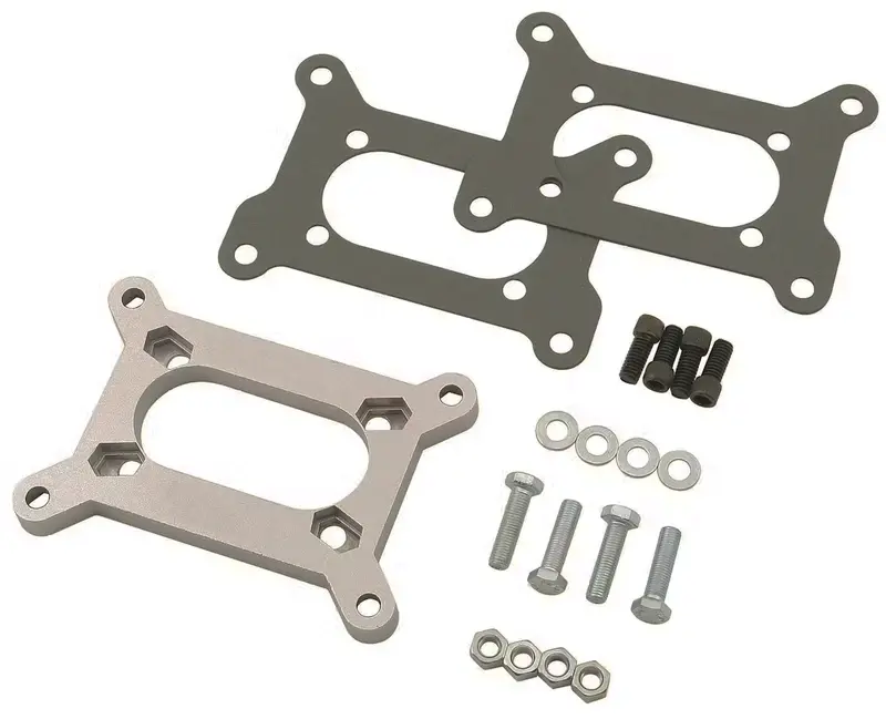 Holley 2300 Series 2-Barrel To Rochester 4-Bolt 2-Barrel Adapter – Compact Carburetor Mounting Kit 1