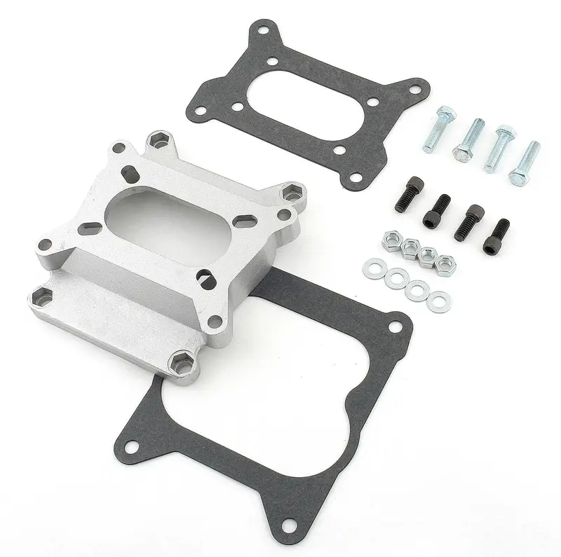 Holley 350/500 2-Barrel To Quadrajet Spread-Bore Carburetor Adapter – Bolt Pattern Converter 1