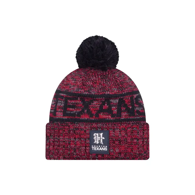Houston Texans Nfl 2025 Sideline Cold-Weather Knit Beanie 1