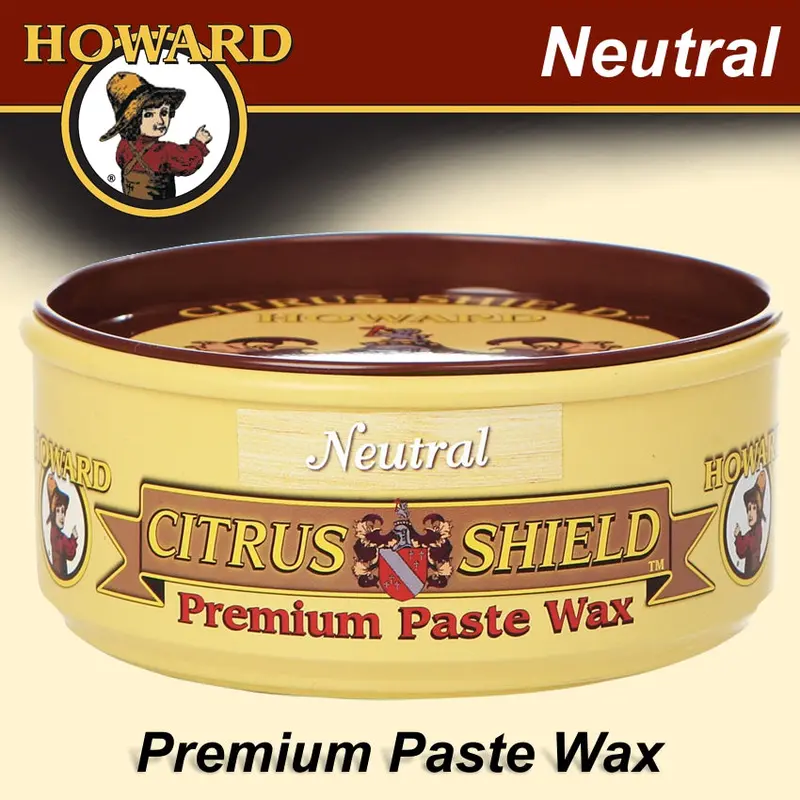 Howard Citrus-Shield Neutral Paste Wax – 325 Ml Natural Wood Finish Protectant 1