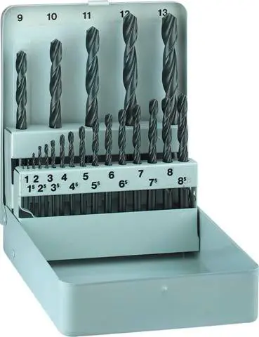 Hss Sprint Drill Bit Set – 21-Piece, 1–13 Mm Coverage (Fine & Standard Steps) 1