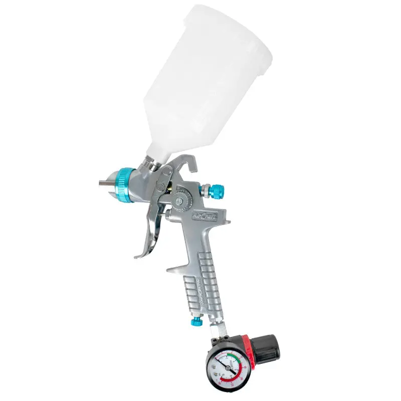 Hvlp Aircraft Spray Gun Kit: 1.4Mm Nozzle, Spare 1.7Mm Tip & Adjustable Regulator 1