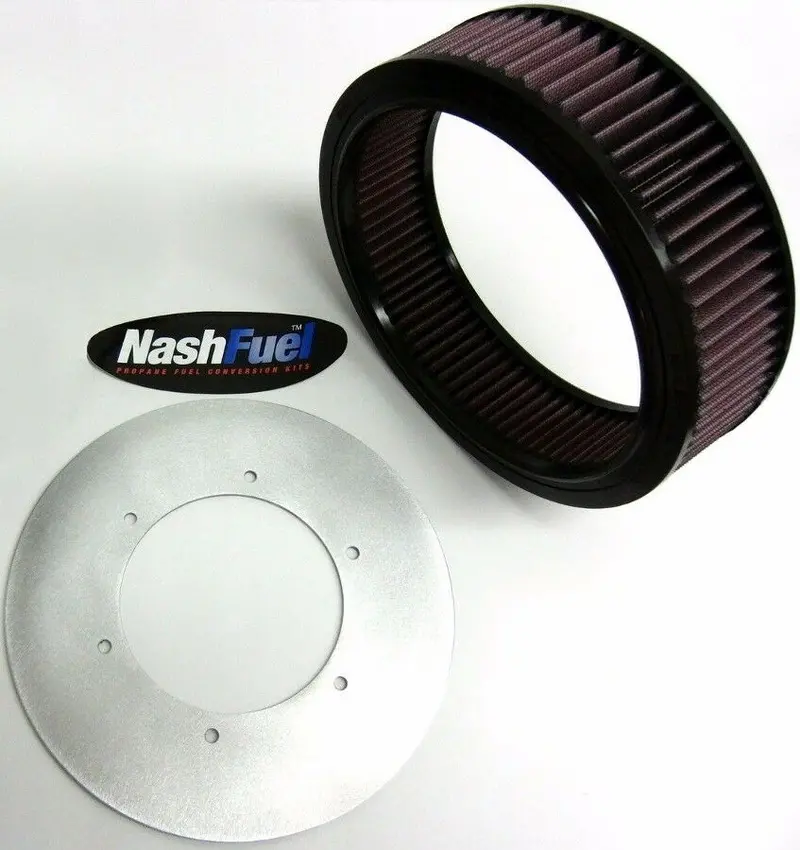 Impco Ca300 Aluminum Cover Plate With K&N High-Flow Air Filter Assembly 1