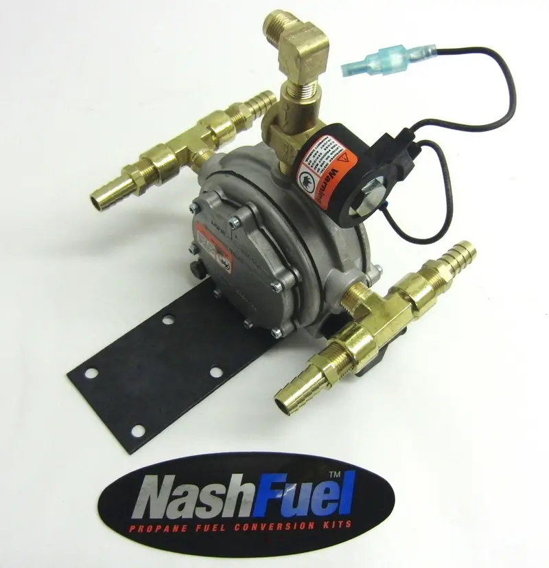 Impco Jb-2 Propane Regulator And Vaporizer With Fuellink Fittings, Plugs, And 1/2" T-Connectors 1