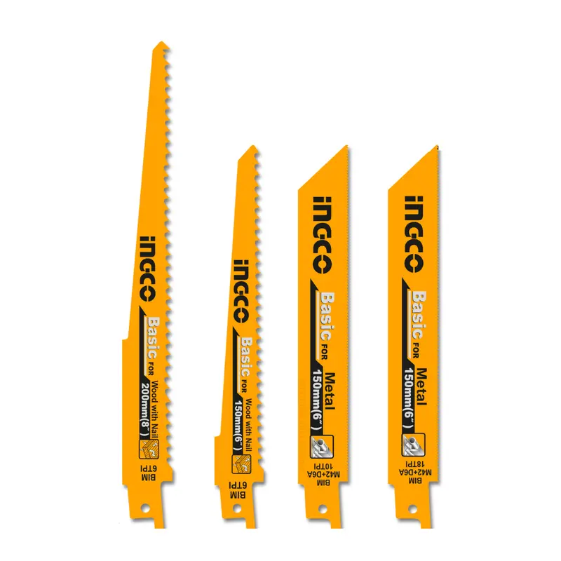 Ingco 10-Piece Reciprocating Saw Blade Set For Wood And Metal Cutting 1