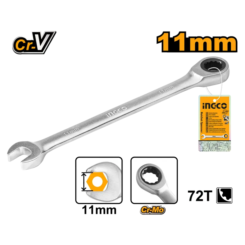 Ingco 11 Mm Ratchet Spanner 1