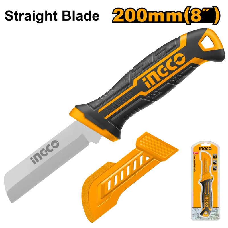 Ingco 200 Mm Straight Cable Stripping Knife 1