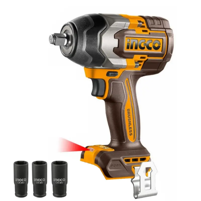 Ingco 20V Cordless Heavy-Duty Impact Wrench – 850 Nm (Bare Tool) 1