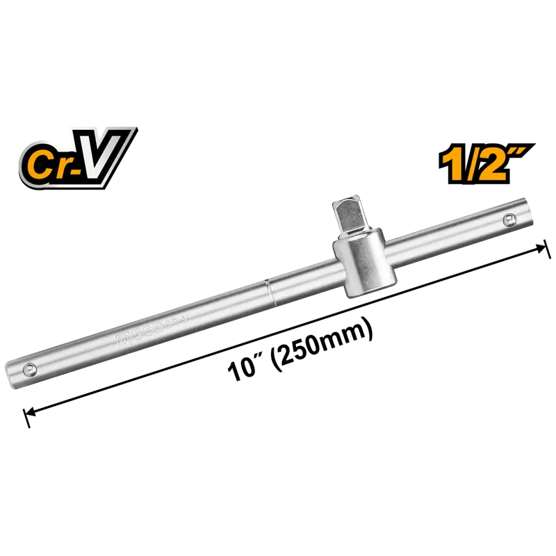 Ingco 250Mm Sliding T-Bar Wrench – 1/2" Drive 1