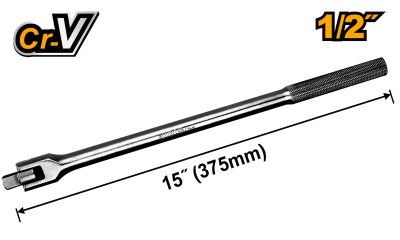 Ingco 375 Mm Flexible Power Bar Handle – 1/2" Drive Extension For Tight Spaces 1