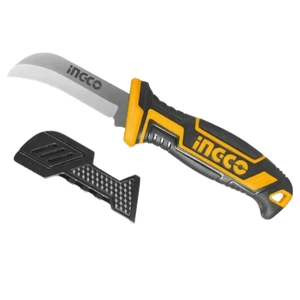 Ingco Curved Cable Stripping Knife – 200 Mm Blade For Electrical Work 1