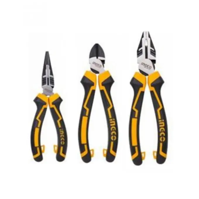 Ingco High-Leverage 3-Piece Plier Kit – Enhanced Torque For Tough Jobs 1