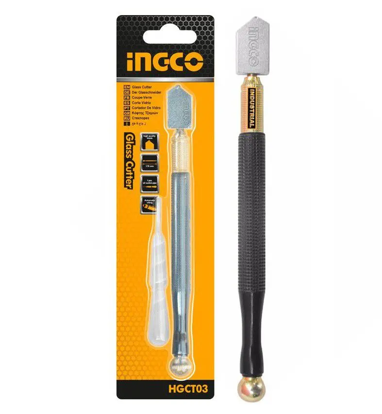Ingco Iron-Bodied Heavy-Duty Glass Cutter – 178 Mm Professional Tool 1