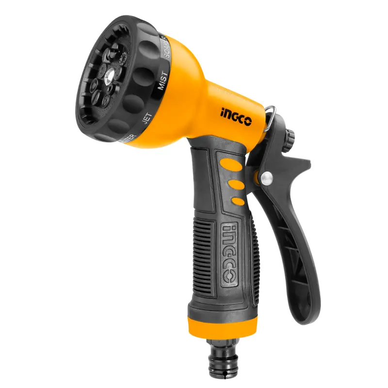 Ingco Plastic Trigger Spray Nozzle – 9-Mode Adjustable Pattern Selector 1