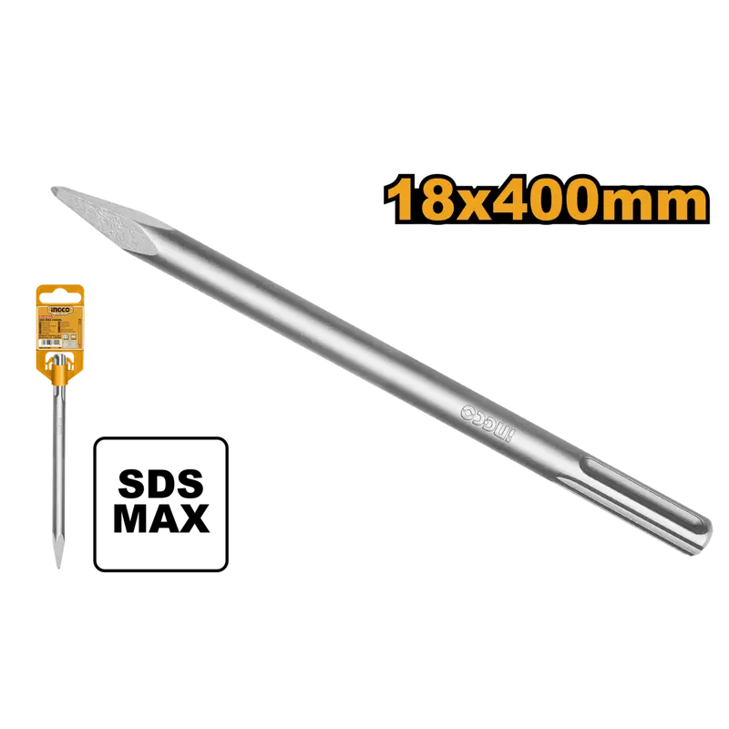Ingco Sds-Plus 18Mm × 400Mm Chisel Bit 1