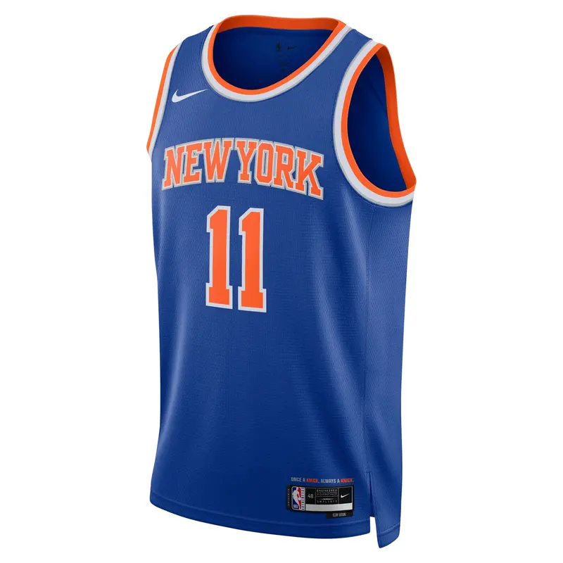 Jalen Brunson New York Knicks 2022–23 Icon Edition Nike Swingman Jersey For Men 1