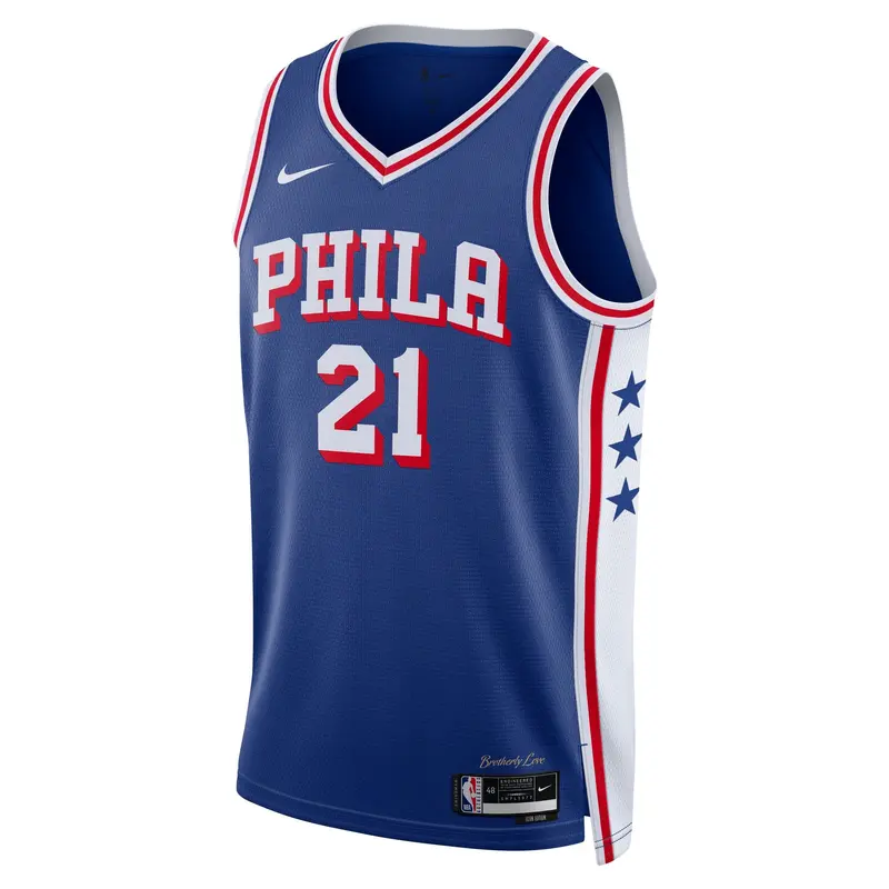 Joel Embiid Philadelphia 76Ers Nike 2023–24 Icon Edition Jersey 1