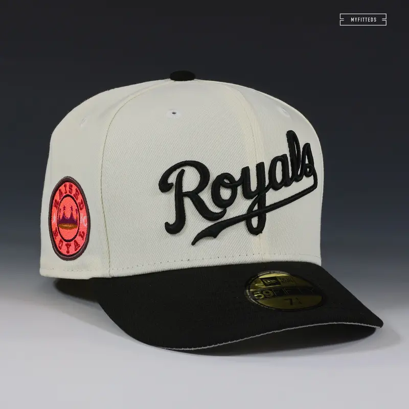 Kansas City Royals 'Raised Royal' 'Mr. Men / Mr. Rude' Fitted Cap 1