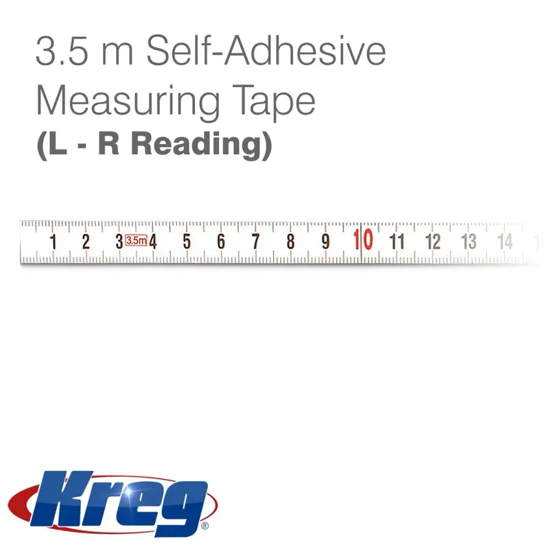 Kreg 3.5-Meter Self-Adhesive Tape Measure – Left-To-Right Reading 1