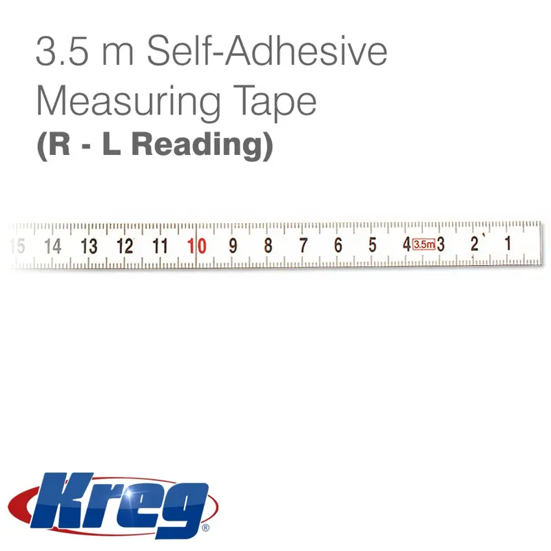 Kreg 3.5-Meter Self-Adhesive Tape Measure – Right-To-Left Reading 1