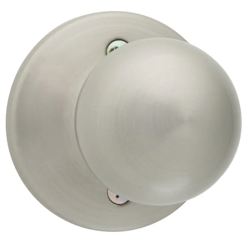 Kwikset Polo Dummy Door Knob – Satin Nickel Finish, Non-Functional Trim 1