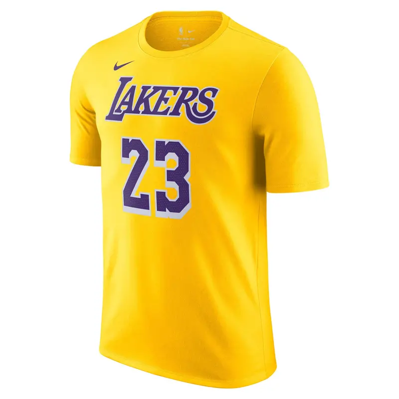 Lebron James Los Angeles Lakers Icon Edition Nba Player T-Shirt By Nike 1