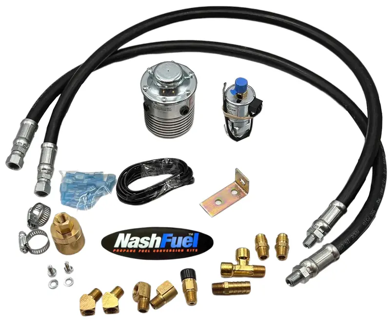 Liquid Propane Upgrade Kit With Vaporizer Hoses For Existing Venturi Or Carburetor Systems + T60 Regulator 1