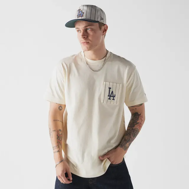 Los Angeles Dodgers Mlb Felt-Pocket Short-Sleeve T-Shirt 1