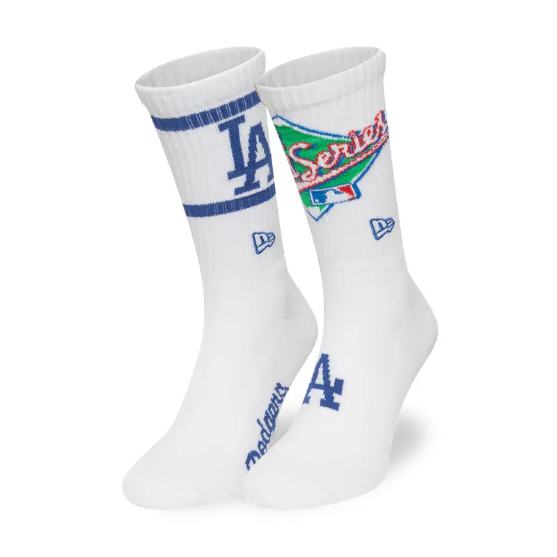 Los Angeles Dodgers Mlb World Series Long Socks – 2-Pack, White 1
