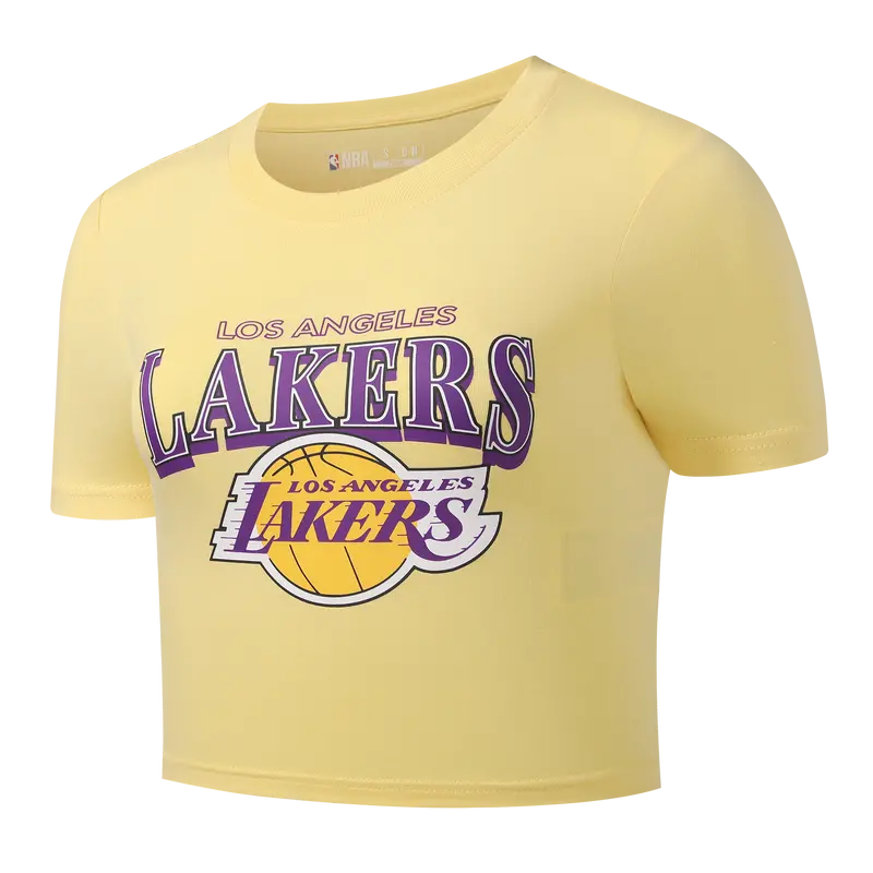 Los Angeles Lakers Classics Women'S Cropped Cotton Top 1