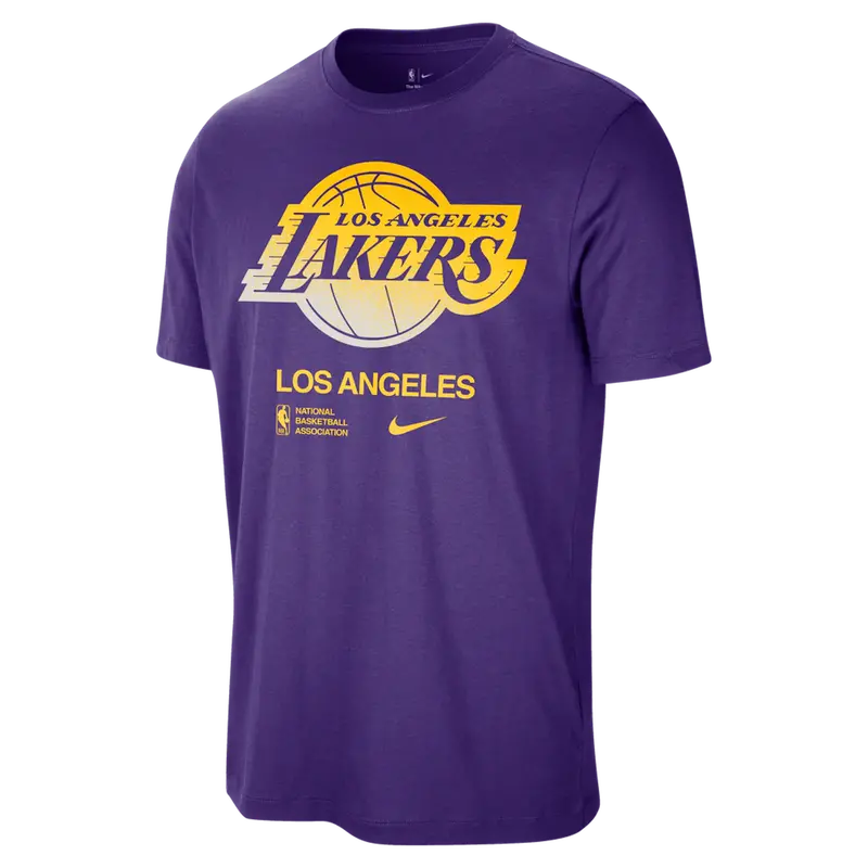 Los Angeles Lakers Courtside Movement Nba T-Shirt – Men'S Performance Cotton Top 1