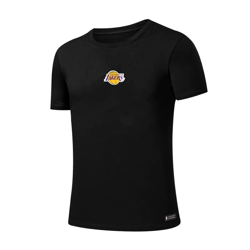 Los Angeles Lakers Distressed Front-Print Regular Fit Nba T-Shirt 1