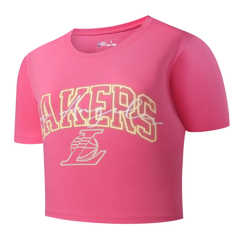 Los Angeles Lakers Glowy Tee Program Women'S Cropped Top 1