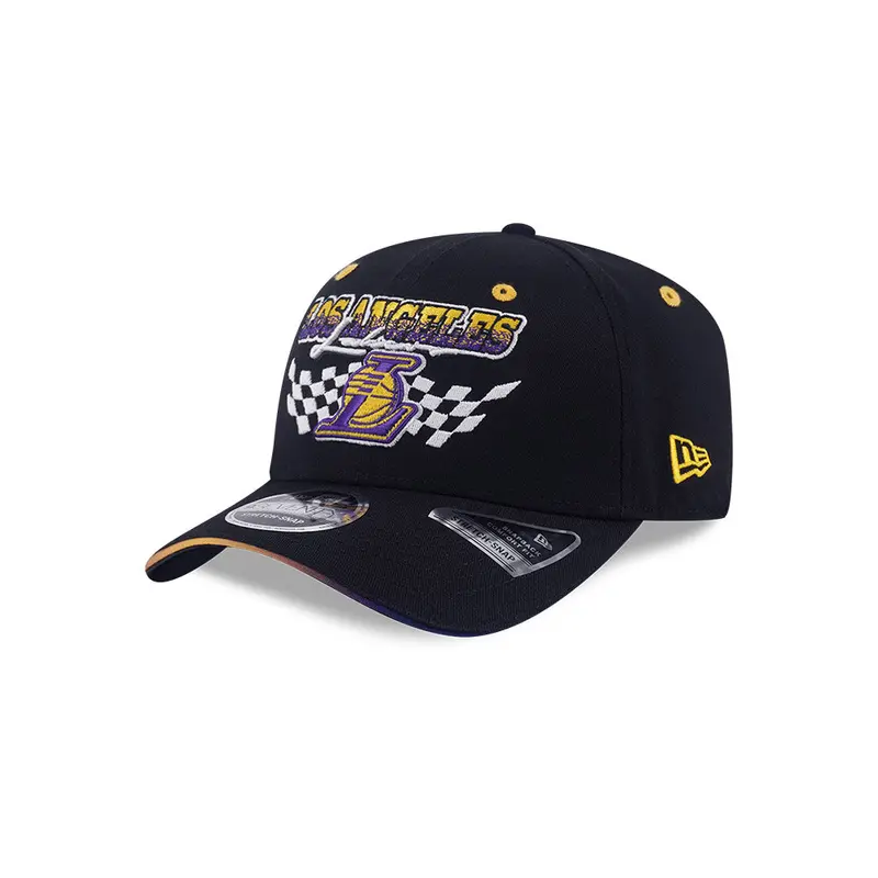 Los Angeles Lakers Nba Racing Line 9Seventy Snapback Hat 1