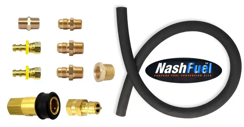 Low-Pressure 1/2" Id Propane/Natural Gas Hose With Quick-Connect Fittings & Npt Ends 1