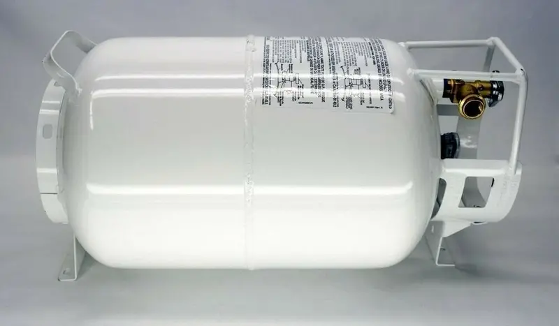 Manchester 30 Lb Horizontal Propane Tank For Motorhome & Rv – Vapor Withdrawal Design 1