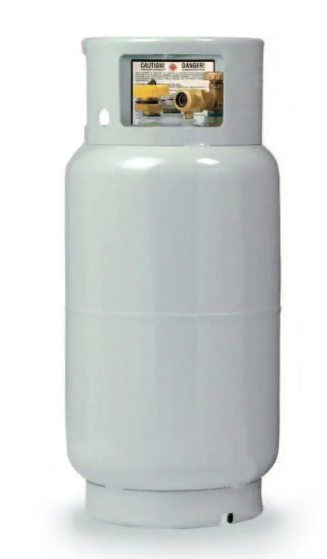 Manchester 33.5 Lb (8-Gallon) Horizontal/Vertical Propane Tank For Forklifts 1