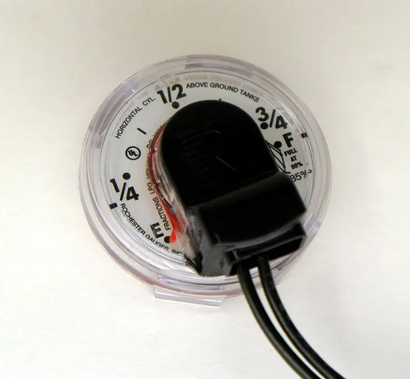 Manchester 5651S02537 Snap-In Propane Sight Gauge With 90 Ohm Fuel Level Sender 1